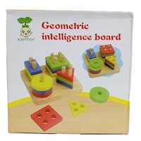 Set Juguete Didactico Tablero Figuras Geometricas Bebe 17pza Xxmtoy